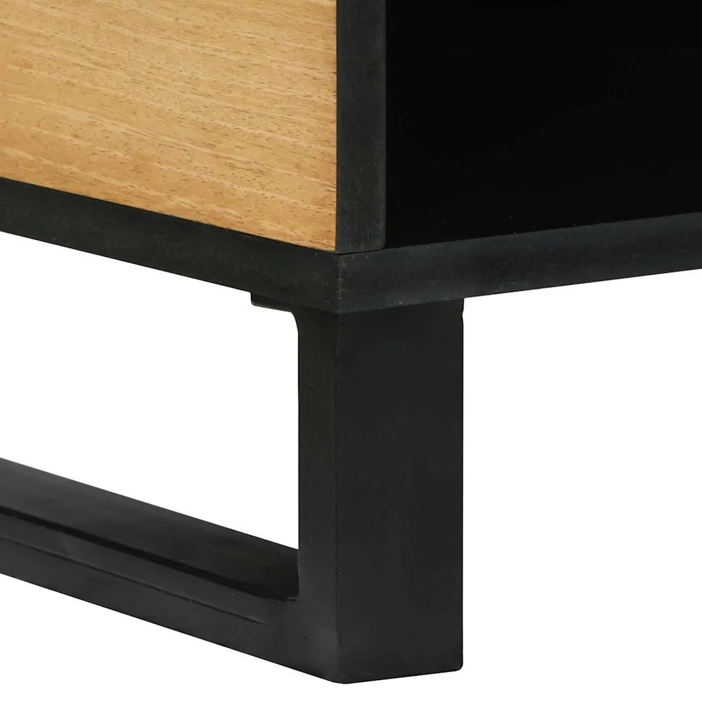 Tavolino da Salotto-Tavolino da soggiorno-Tavolo Marrone e Nero 80 x 50 x 40 cm 901118