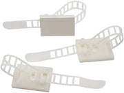 50 pezzi di cinture autoadesive, bianche, clip per cavi, organizzatore di fili per scrivania, gestione di cavi, supporto per cavi per la scrivania, supporto per gestione di cavi per casa e ufficio