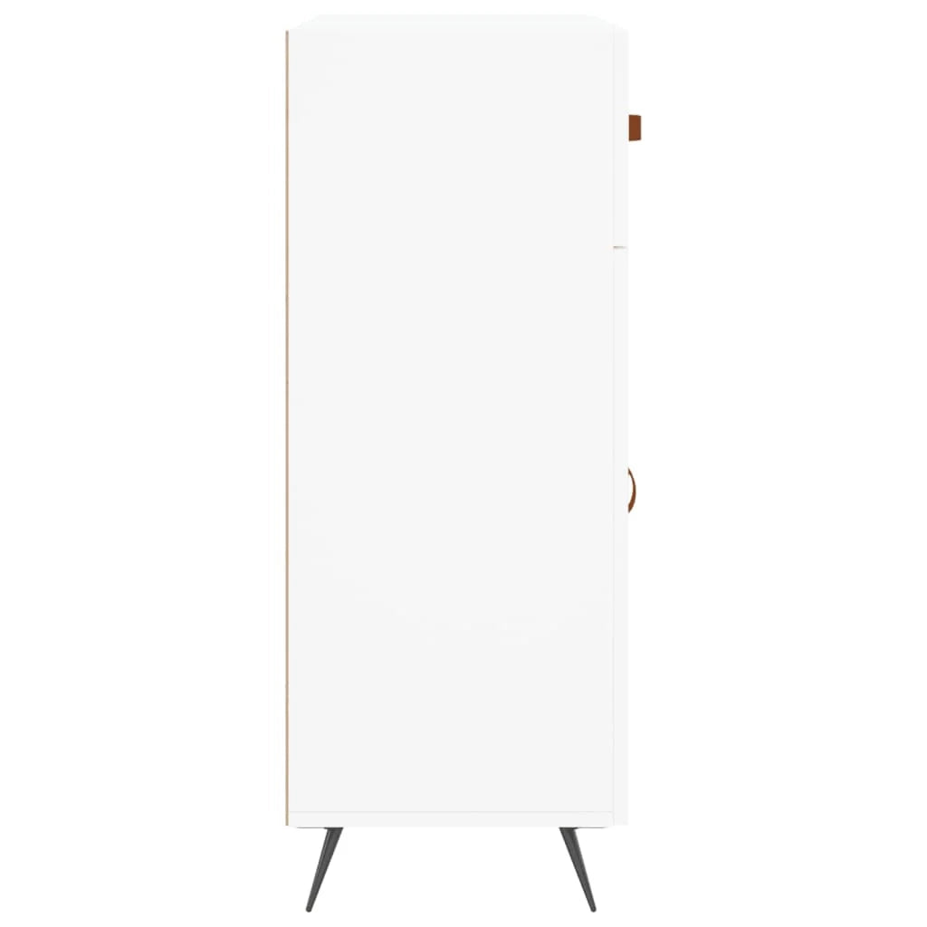 Buffet credenza cassettiera armadio mobile contenitore organizer per cucina soggiorno salotto 69,5 x 34 x 90 cm legno ingegnerizzato bianco 02_0030429