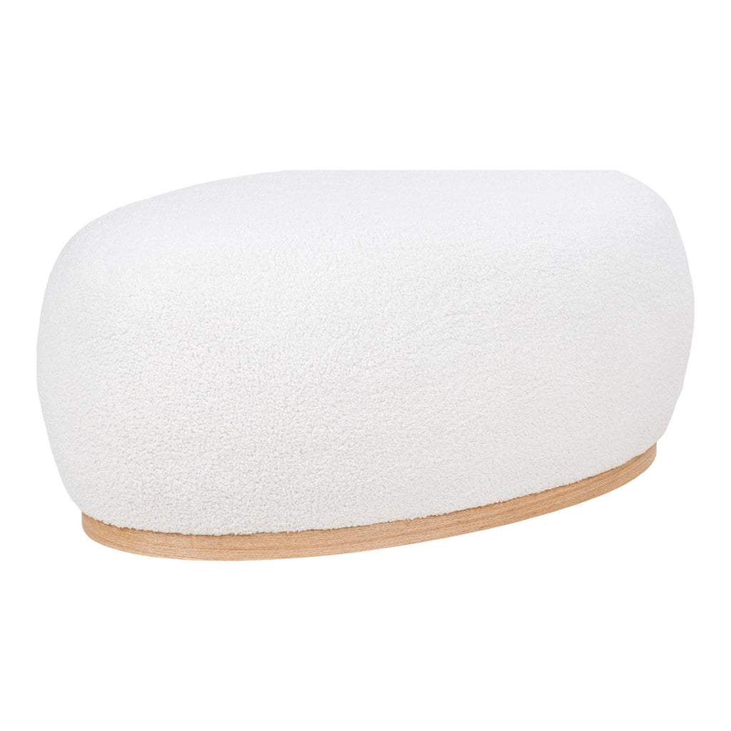 Pouf Manhattan, Bianco, Poliestere, 88,5x54,5x36 cm