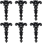 Decorativi T-scarpini - Qualità robusta - Nero - Stile antico - Ideali per porte di garage - Inclusi chiodi