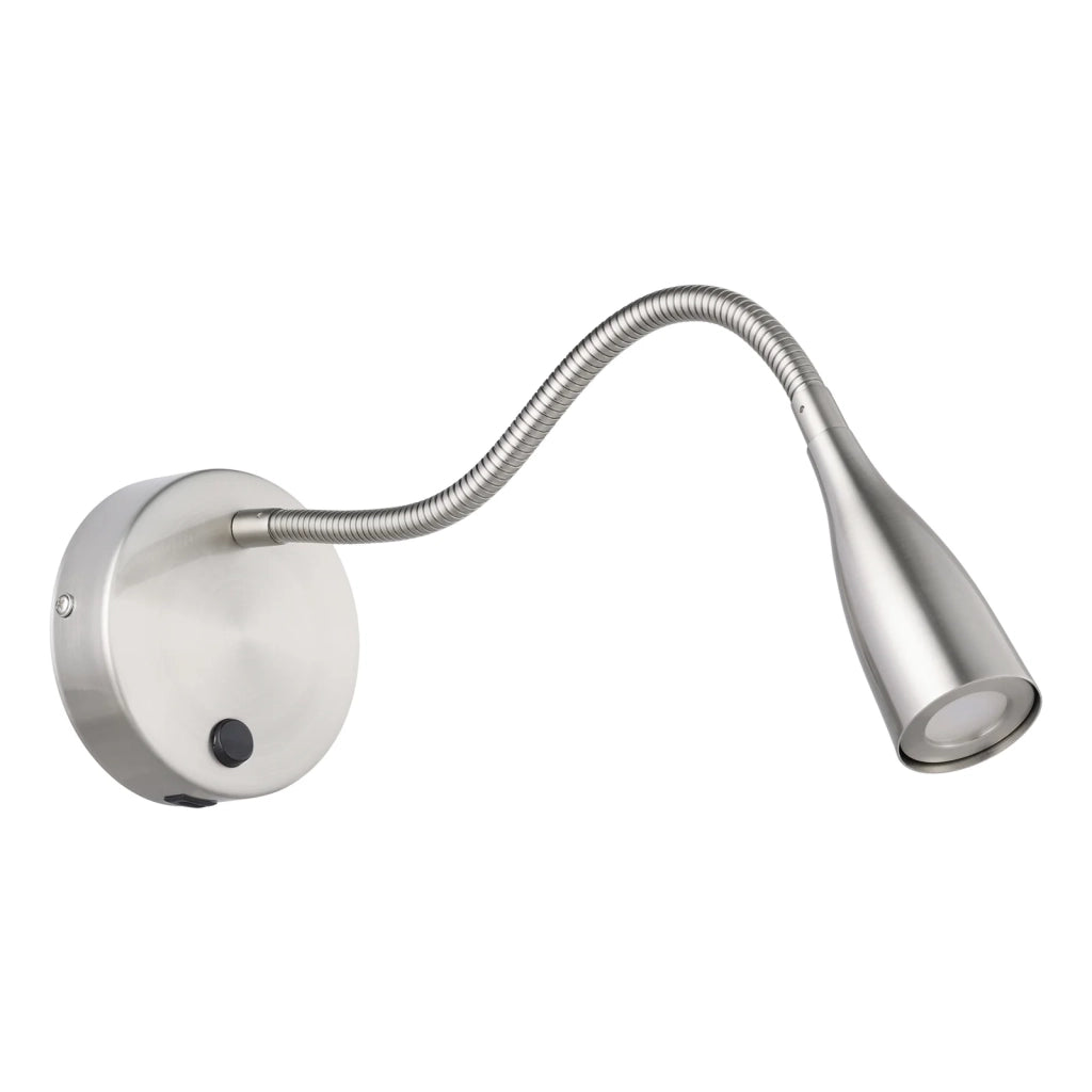 Applique Moderna Olivandino 1 Acciaio Grigio Led 3,8W 320Lm Ip20