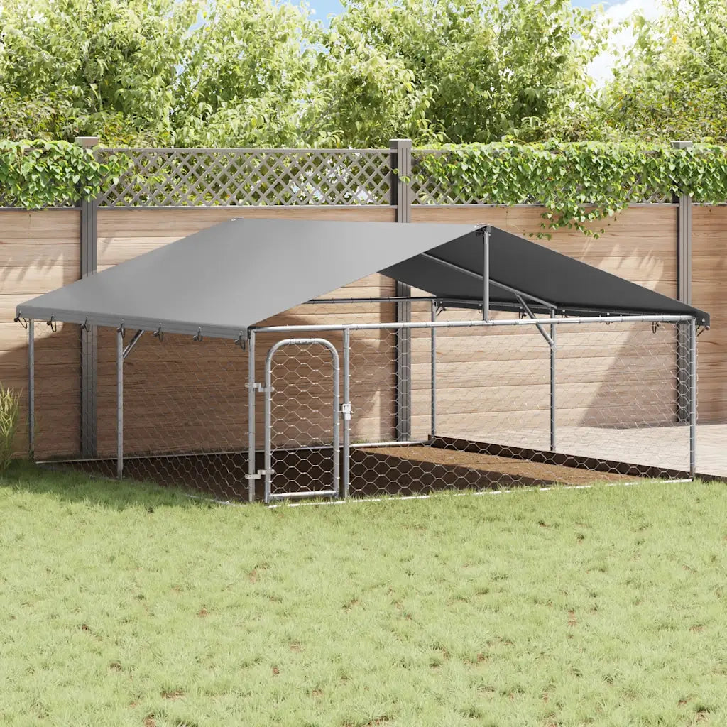 Gabbia per Cani da Esterno con Tetto-Cassa per cani 300x300x150 cm