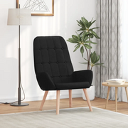 vidaXL Sedia Relax Nera in Tessuto