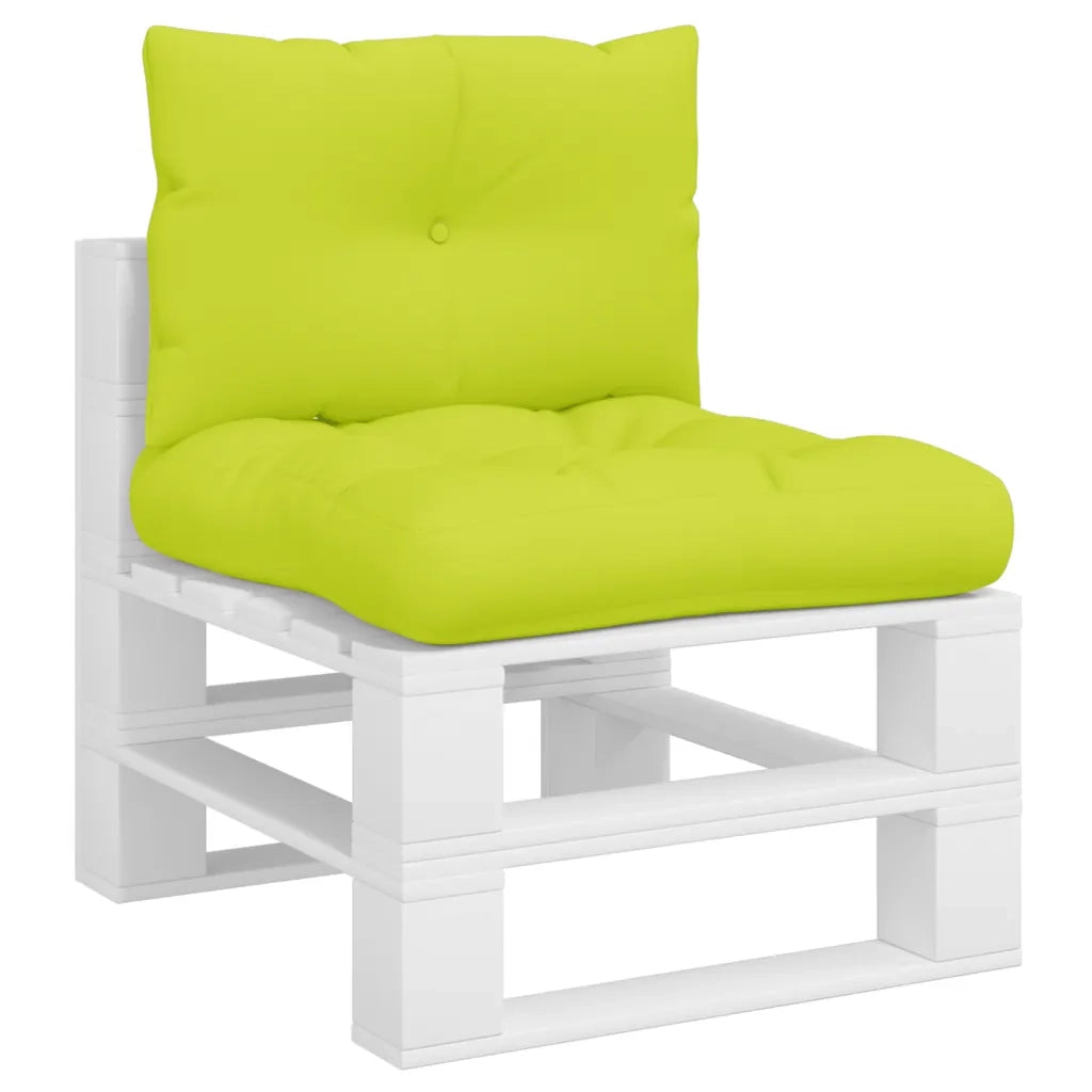 vidaXL Cuscini per Divani in Pallet 2 pz Verde Intenso in Tessuto