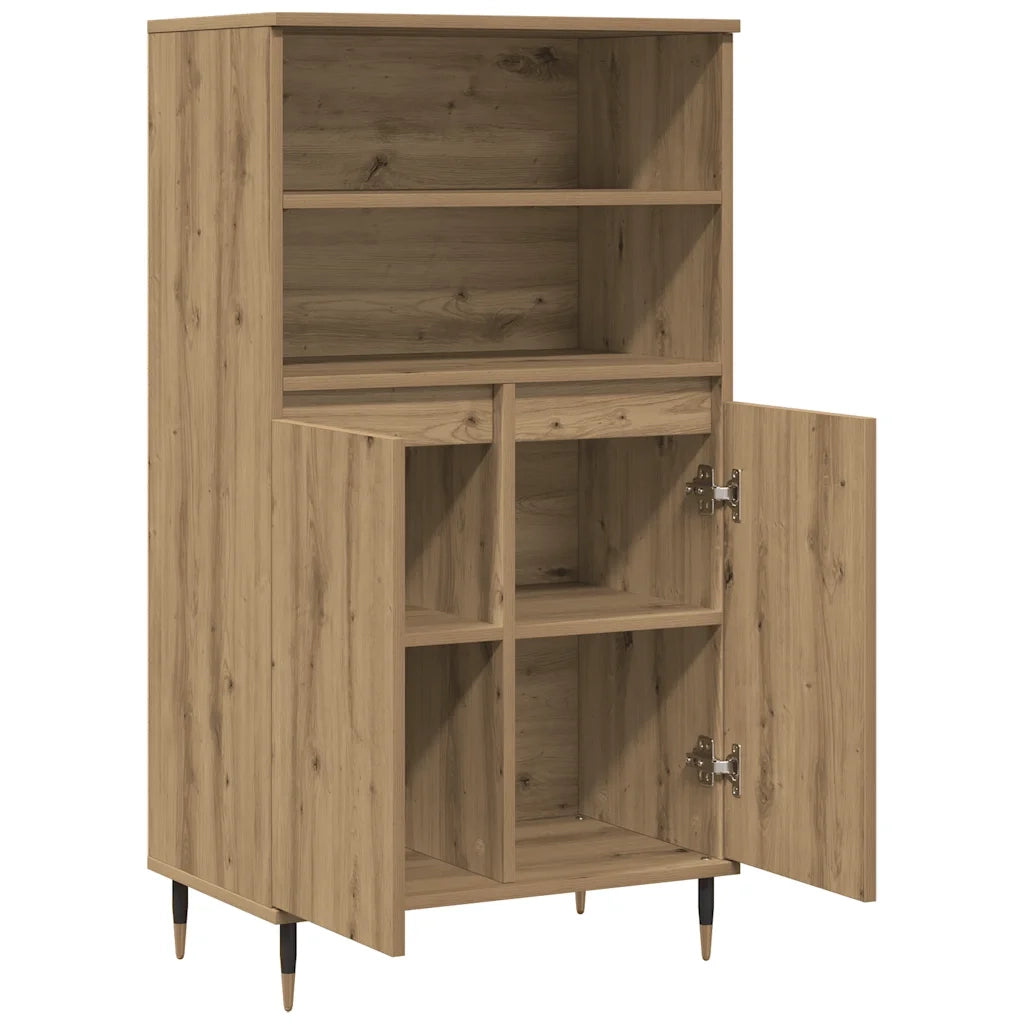 Credenza Rovere Artigianale 60x36x110 cm in Legno Multistrato 857459