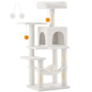 Albero per gatti amaca torre gioco 143 cm beige 12_0003850