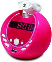 Radio a Proiettore - Alarme Digitale - Orologio Digitale - Rosso