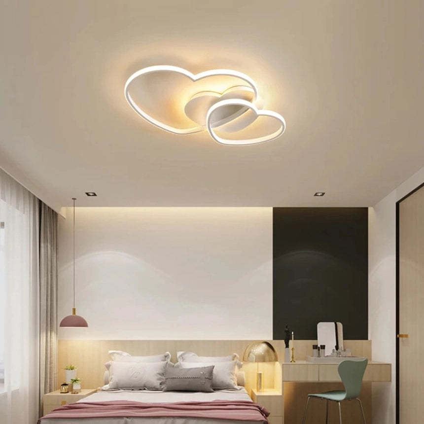 Lampadario Plafoniera Illuminazione a Led Moderno 33W Luce Soffitto Forma Cuori luce calda 3000K