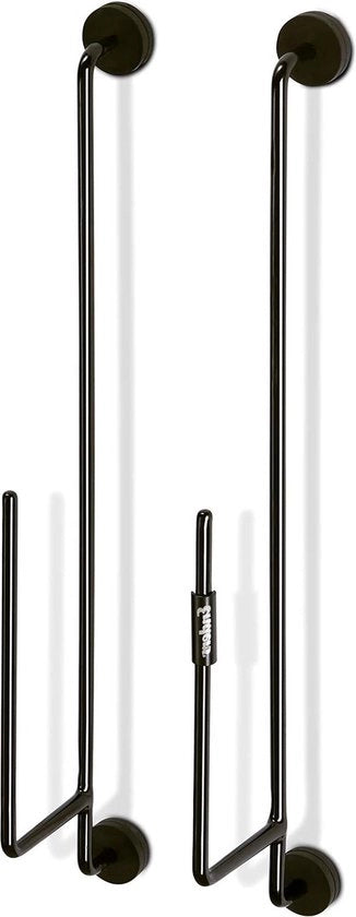 Supporto per griglia e piastre di griglia - Utilizzo universale - Nero - Accessori per griglia a gas - Conservazione BBQ - Supporto magnetico - 135 x 5 x 395 cm