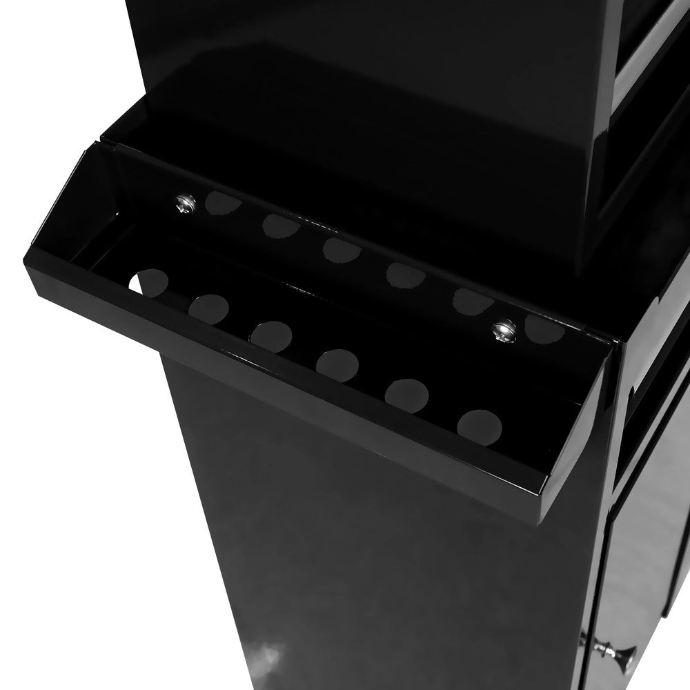 Cassettiera con Rotelle 5 Cassetti ¨C MINIMAL ¨C Ripiani Regolabili, Nero