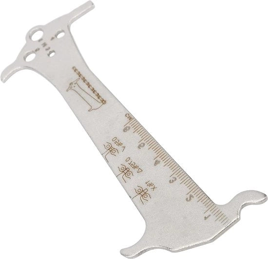 Misure 3 in 1 per Catena da Mountain Bike, Misuratore di Sfregamento Rvs, Accessorio per Biciclette da Corsa.