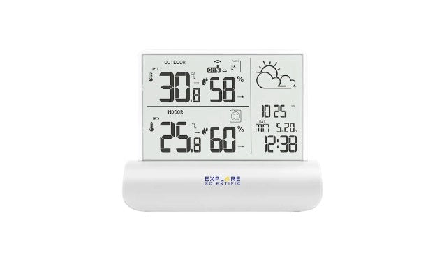 Stazione meteo EXPLORE SCIENTIFIC schermo LCD WSH4501 BIANCO