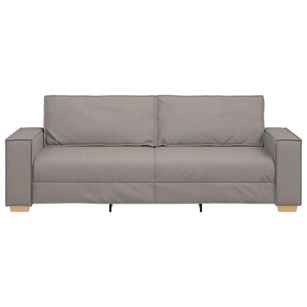 vidaXL Divano a 3 posti tortora 180 cm in tessuto
