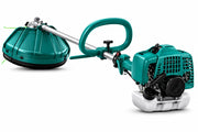 Decespugliatore a Scoppio 52cc 2 Tempi Motore Potente Euro V per Erba Alta, Rovi e Sterpaglie con Lama e Filo Nylon, Asta Dritta Professionale