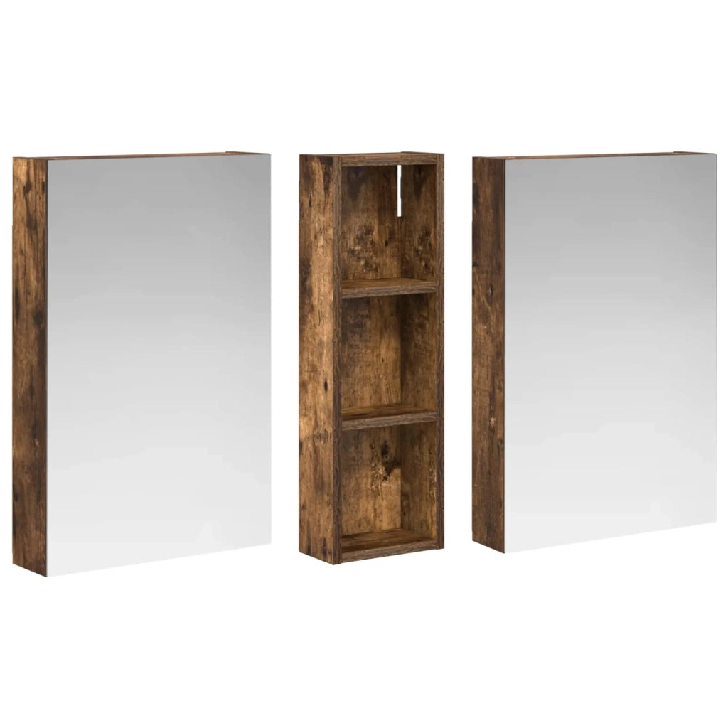 Set di Armadi da Bagno con porta 3 pcs 100 x 10,5 x 60,5 cm 3403700