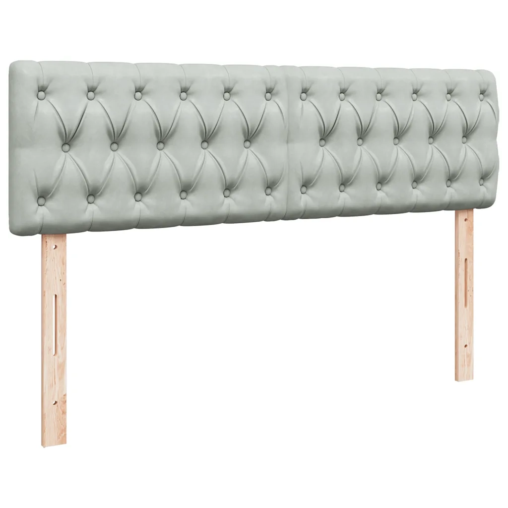 Struttura Letto Pouf con Materasso 140x190 cm Velluto 3312692