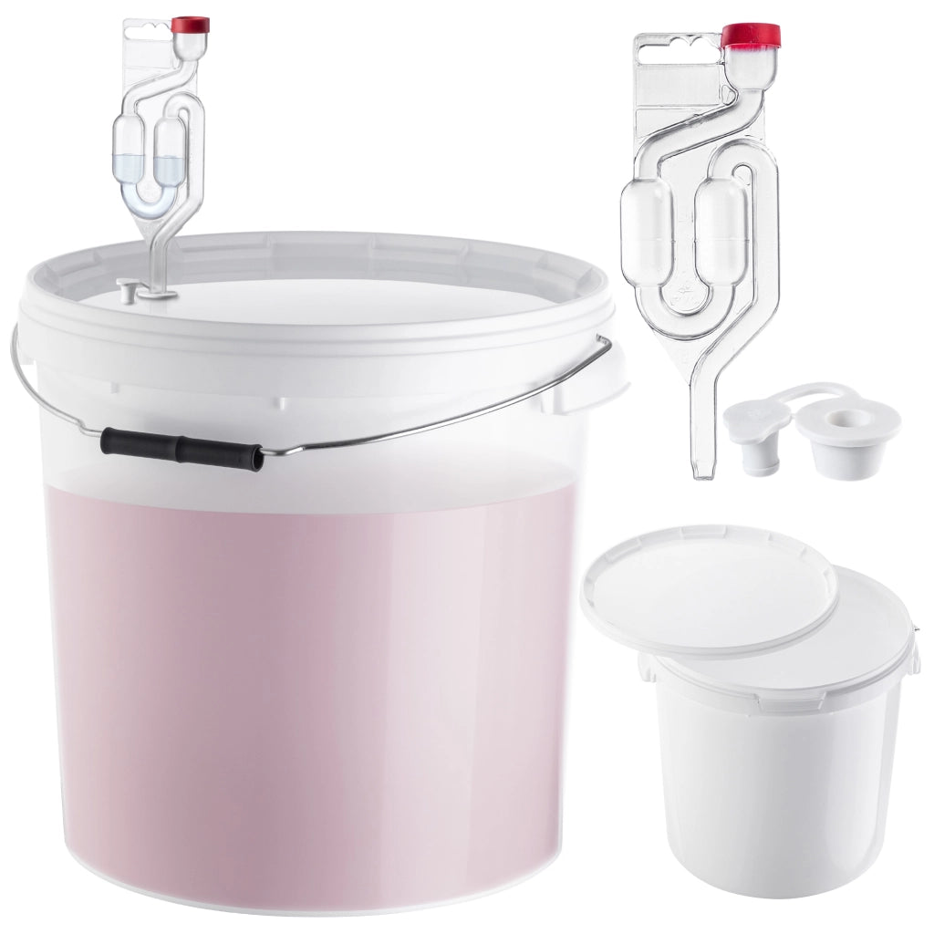 Contenitore di fermentazione KADAX da 20 litri, secchio per vino, liquori, birra, sidro + tubo di sughero