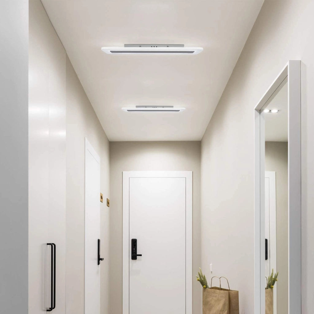 ZMH Lampada da soffitto plafoniera LED telecomando bianca per camera letto ufficio appartamento cucina balcone