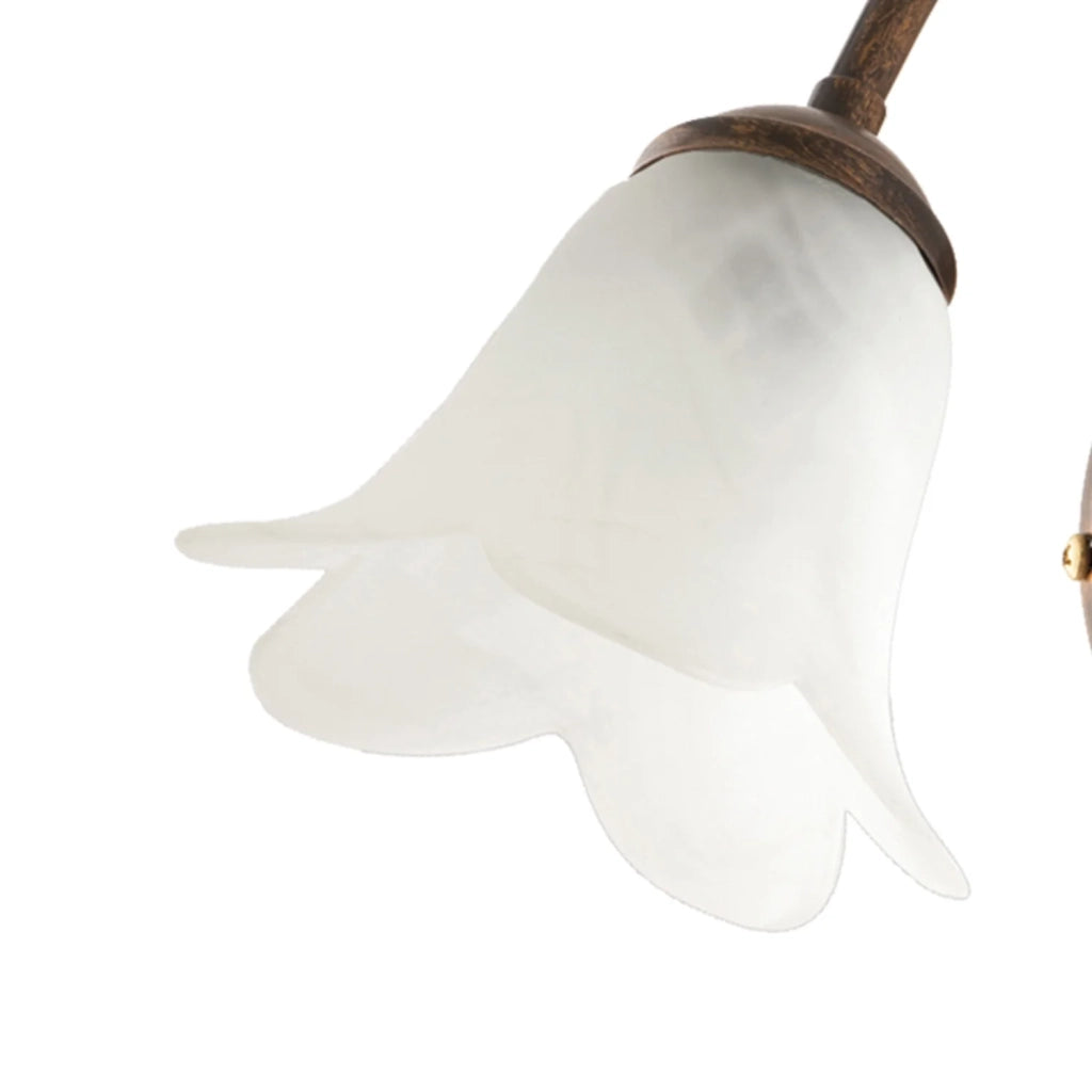 Applique Arte Povera Limone 1 Luce Marrone e Bianco LuceArt Classic
