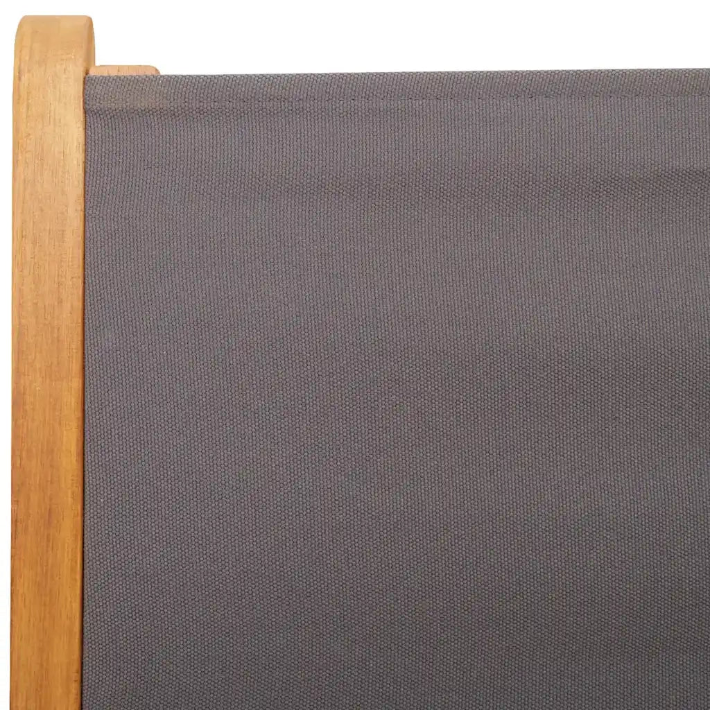 Set Pranzo da Giardino 7 pz Antracite Tessuto e Legno Massello 3281725