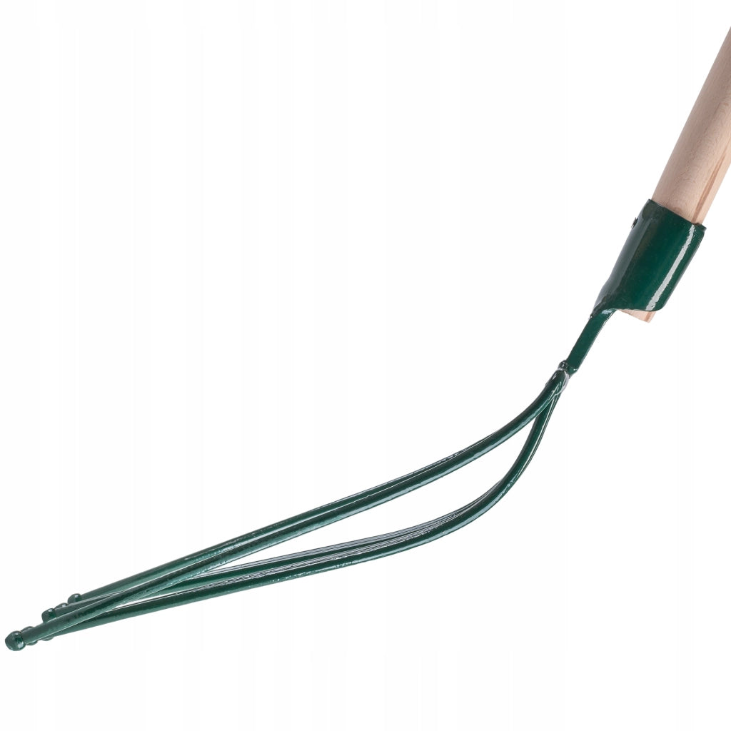 Forca KADAX a 6 denti per patate e barbabietole, in metallo massiccio e resistente, lunga 140 cm.