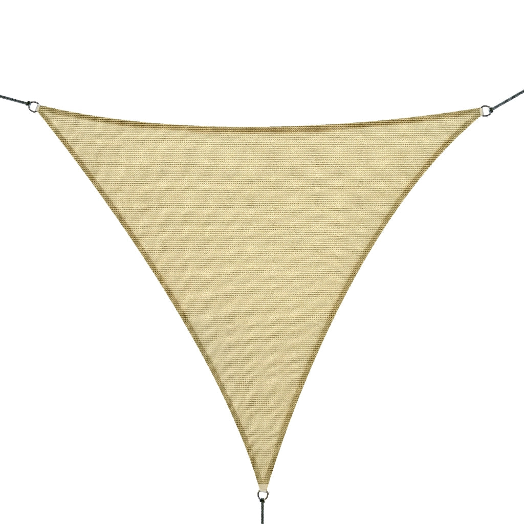 Tenda da sole triangolare grande ¨C zephmum ¨C 4x4x4 m sable polietilene