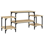 Mobile TV multimediale mensola TV credenza TV sala da pranzo soggiorno camera da letto rovere Sonoma 117 x 35 x 52 cm legno ingegnerizzato marrone 02_0027459