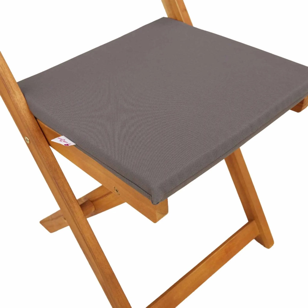 Sedie Bistro da Giardino 6 pcs Grigio Scuro 40 x 53 x 80 cm