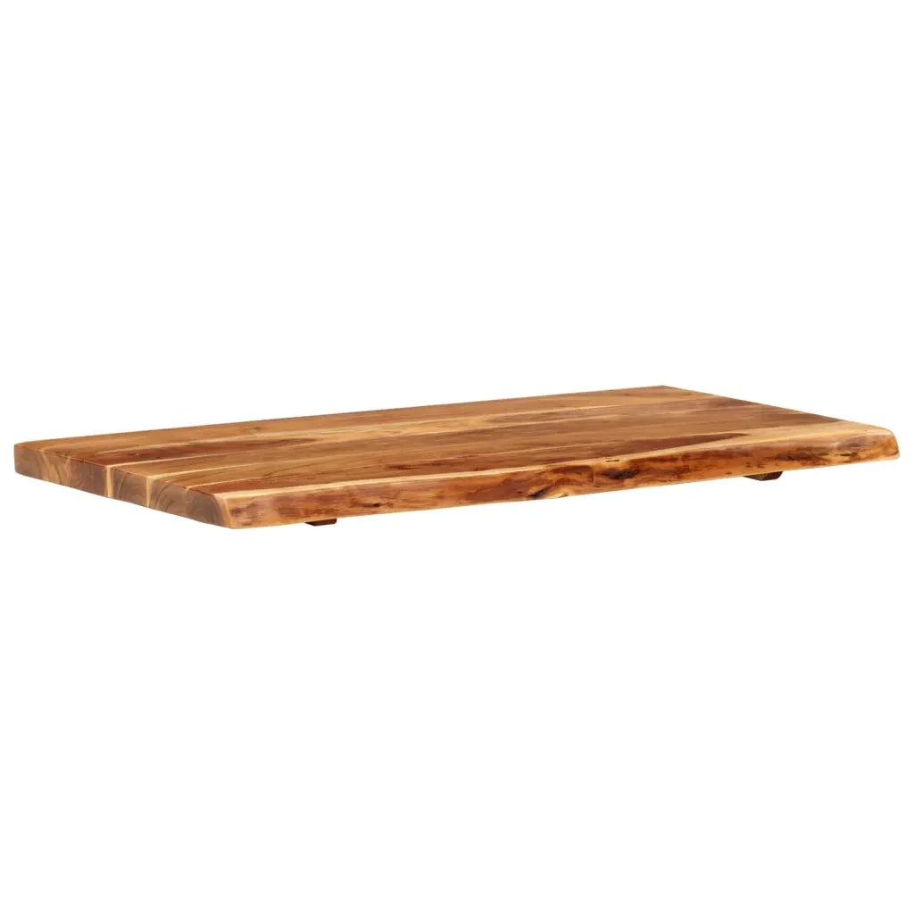 Piano per VanitÃ  Bagno in Massello di Acacia 100x52x3,8 cm