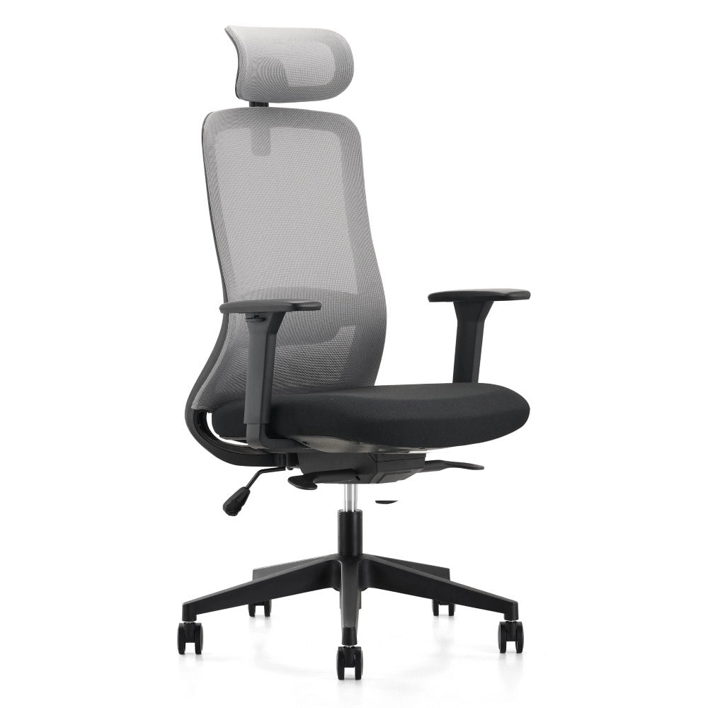 Sedia da ufficio MELBUS (grigio + nero)