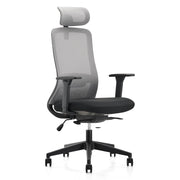 Sedia da ufficio MELBUS (grigio + nero)