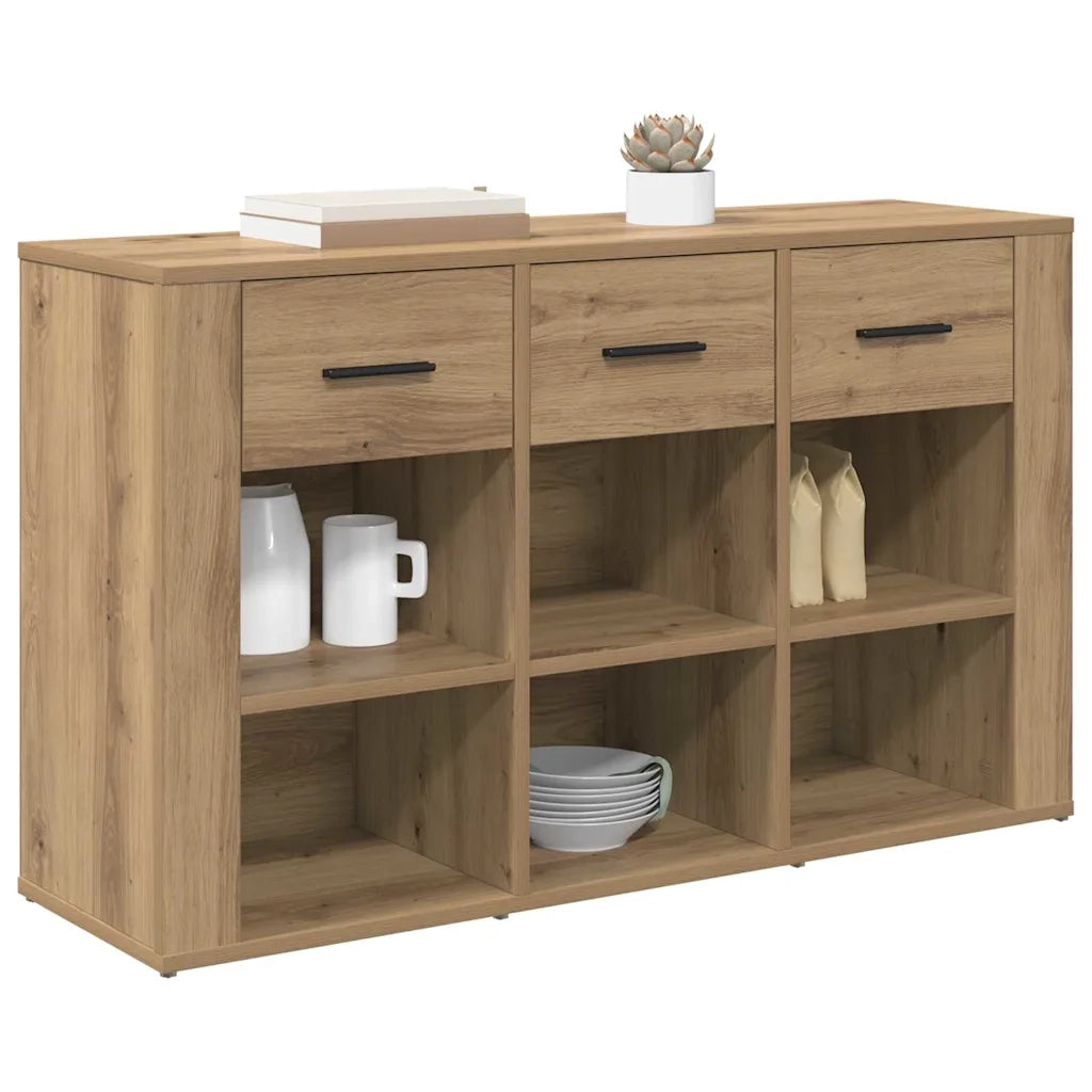 Credenza con Cassetto-Buffet-Armadio da cucina Rovere artigianale 100 x 30 x 59,5 cm