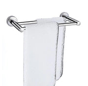Manicotto per asciugamani, doppio asciugamani da parete in acciaio inossidabile 304, 40 cm, finitura lucida, per bagno e cucina