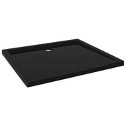 Piatto doccia base doccia piatto doccia bagno WC cabina doccia casa interno rettangolare 80x90 cm ABS nero 02_0001961