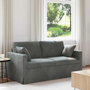 Divano Grigio scuro 158 x 78 x 80 cm Velluto