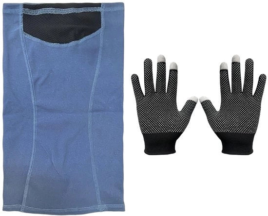 Maschera protettiva - Fleece ademabile - Impermeabile - Adatta per bicicletta/ski - Comoda - 43x24 cm - Maschera per viso