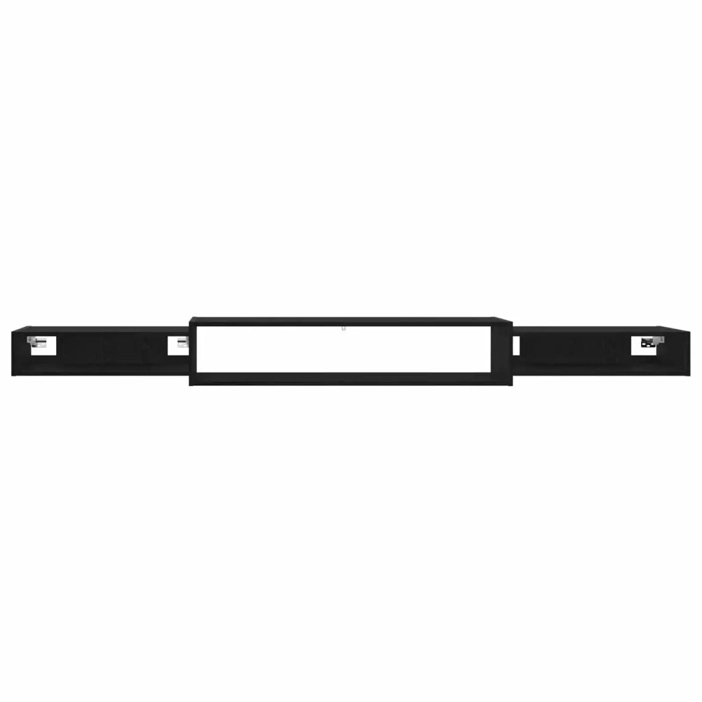 Mobile TV da Parete A parete Rovere Nero 220 x 28 x 21 cm 8006014