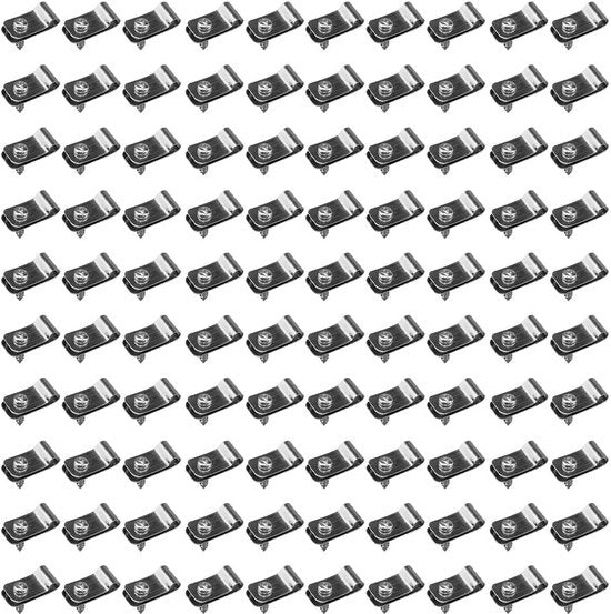 Montaggio Hekwerk Clips 100 Stuks - Acciaio Inossidabile - Viti per Hekpanele - Clips per Cavi - Resistenti e Durabili - Per Installazione di Cavi e Hekwerk - Clip per Hekwerk
