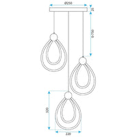 Lampada Led G022-3cpr Black