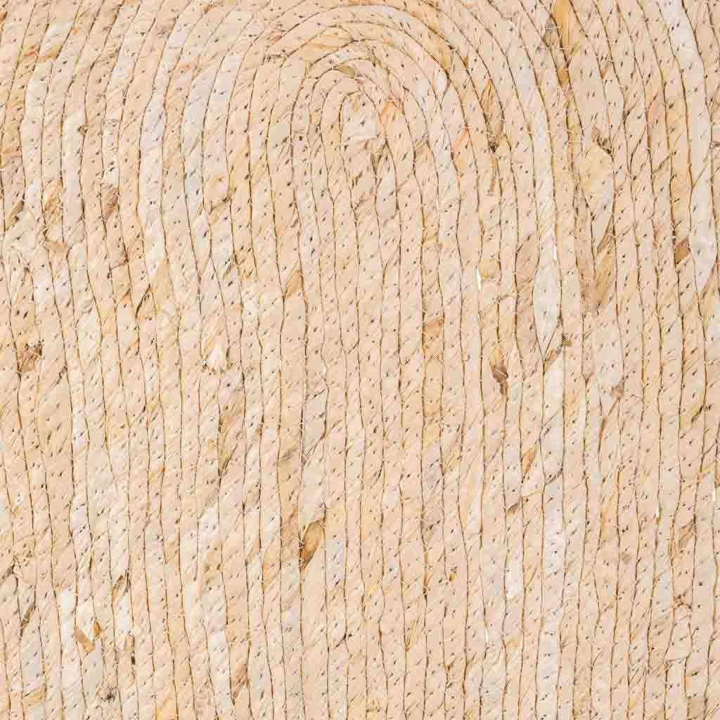 Tappeto marrone in fibra naturale intrecciato a mano 100x50x1h
