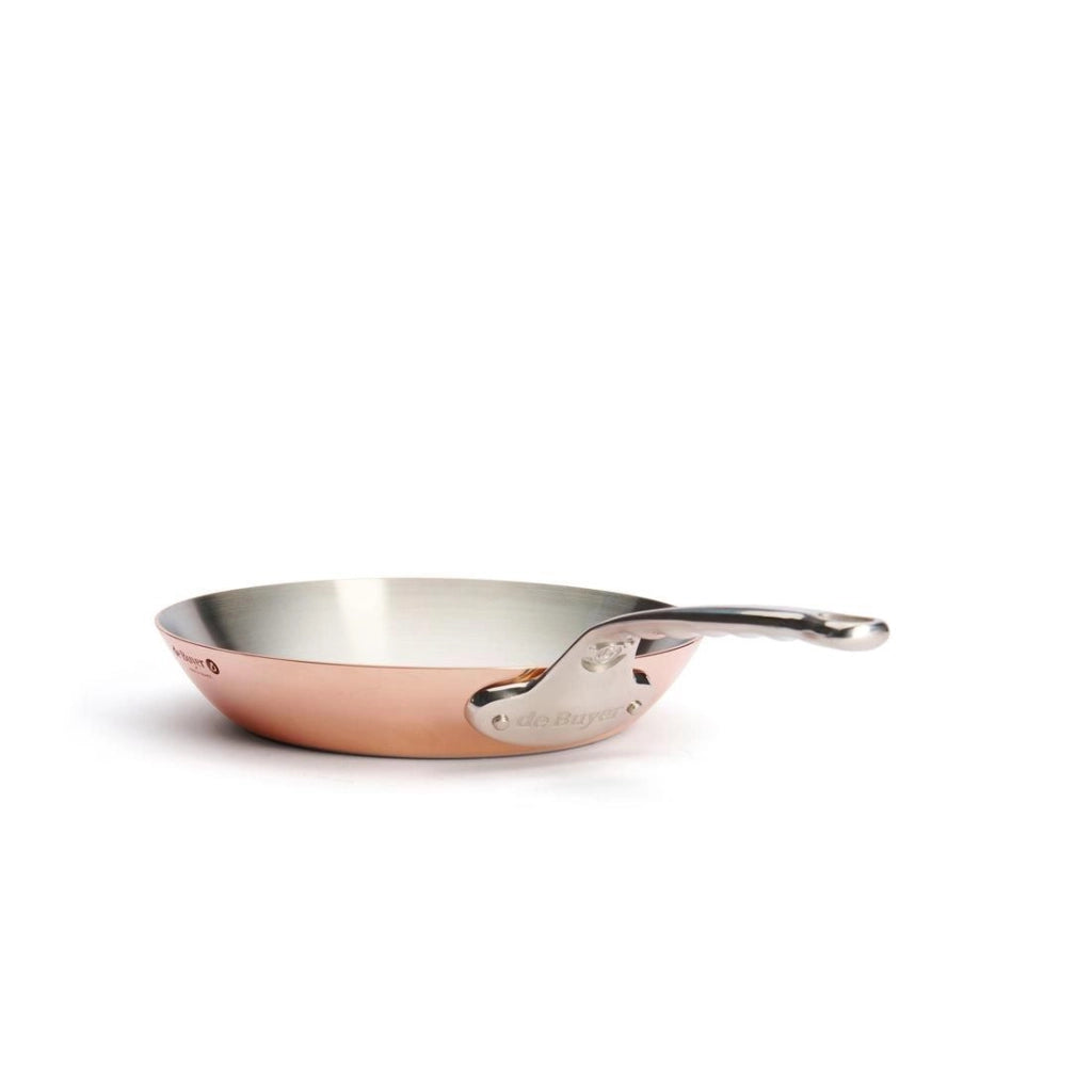 De Buyer 6224.20 Prima Matera Padella Multiuso Rettangolare in Rame e Acciaio Inox Diametro 20,3 cm colore Rame