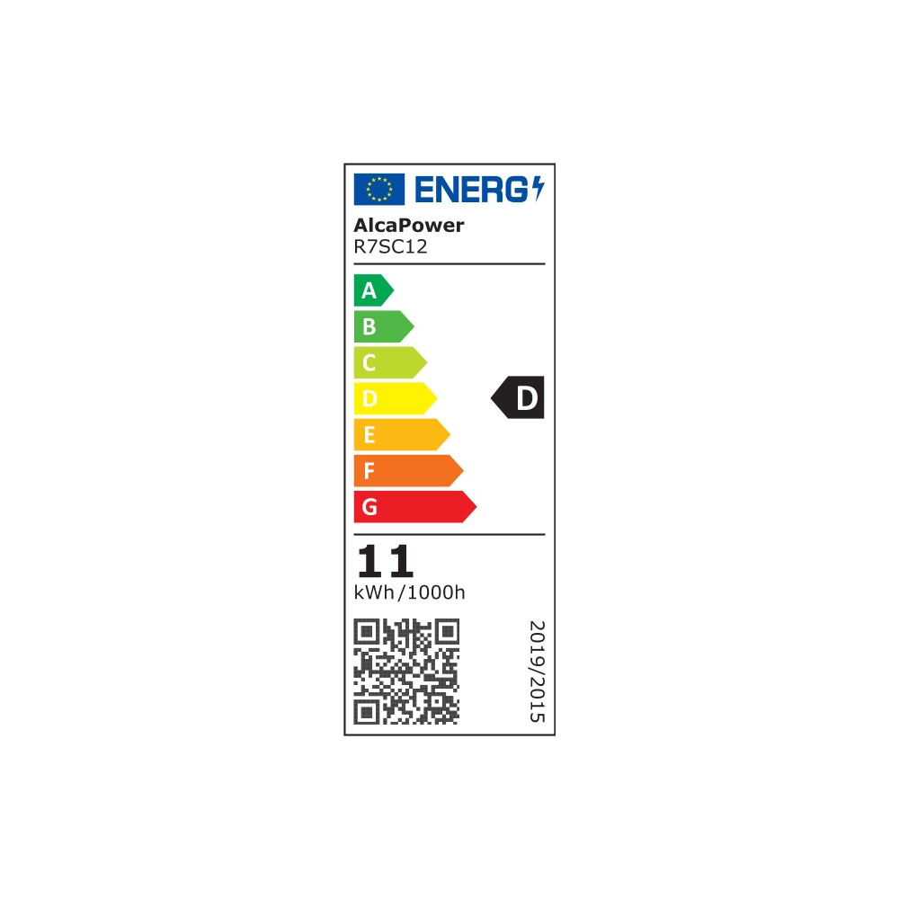 Alcapower - Lampadina a led R7s 11W 1500lm in vetro ø11,8mm, Angolo 360°, Luce instantanea Non dimmerabile 3000K