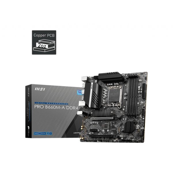 Msi pro h610m-g ddr4 scheda madre intel h610 lga 1700 micro atx