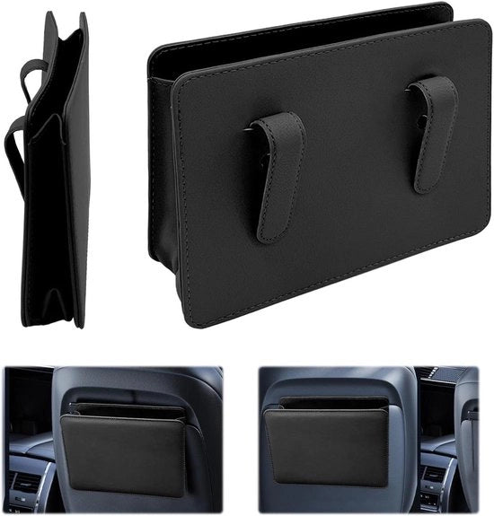 Cestino Portatile Ripiegabile per Rifiuti - Organizzatore di Pannelli per SUV, Camion, Minivan (Nero)