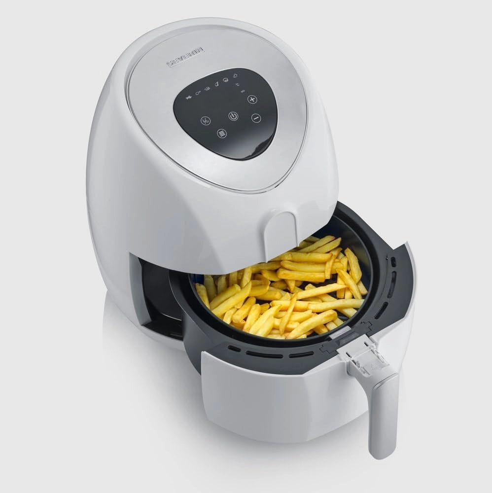 Severin fr2440 friggitrice ad aria calda, 1500 w, 6 programmi automatici, capacità del cestello 3,2 litri