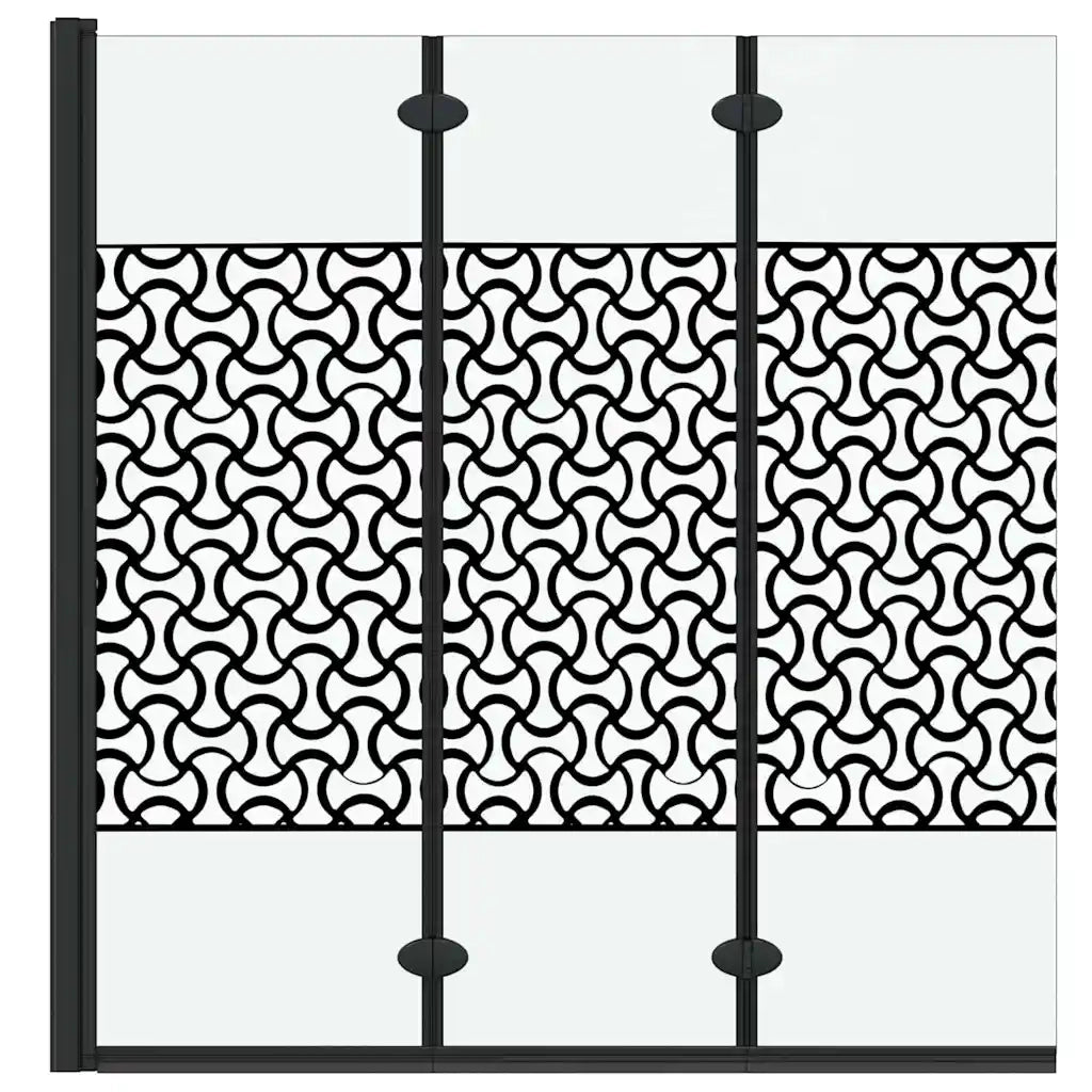 Involucro Doccia Nero e trasparente 130 x 130 cm CFW2629206