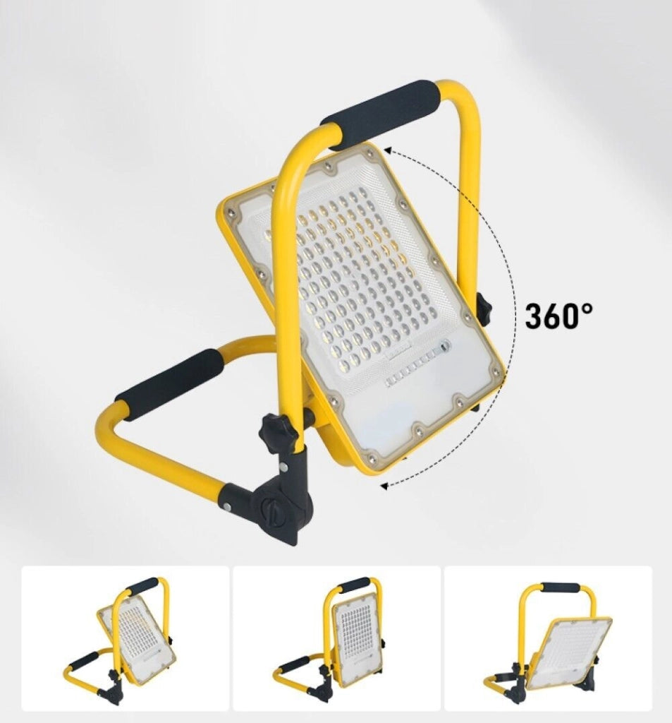 FARO FARETTO 100W LED EMERGENZA BATTERIA RICARICABILE PORTATILE ESTERNO T1100