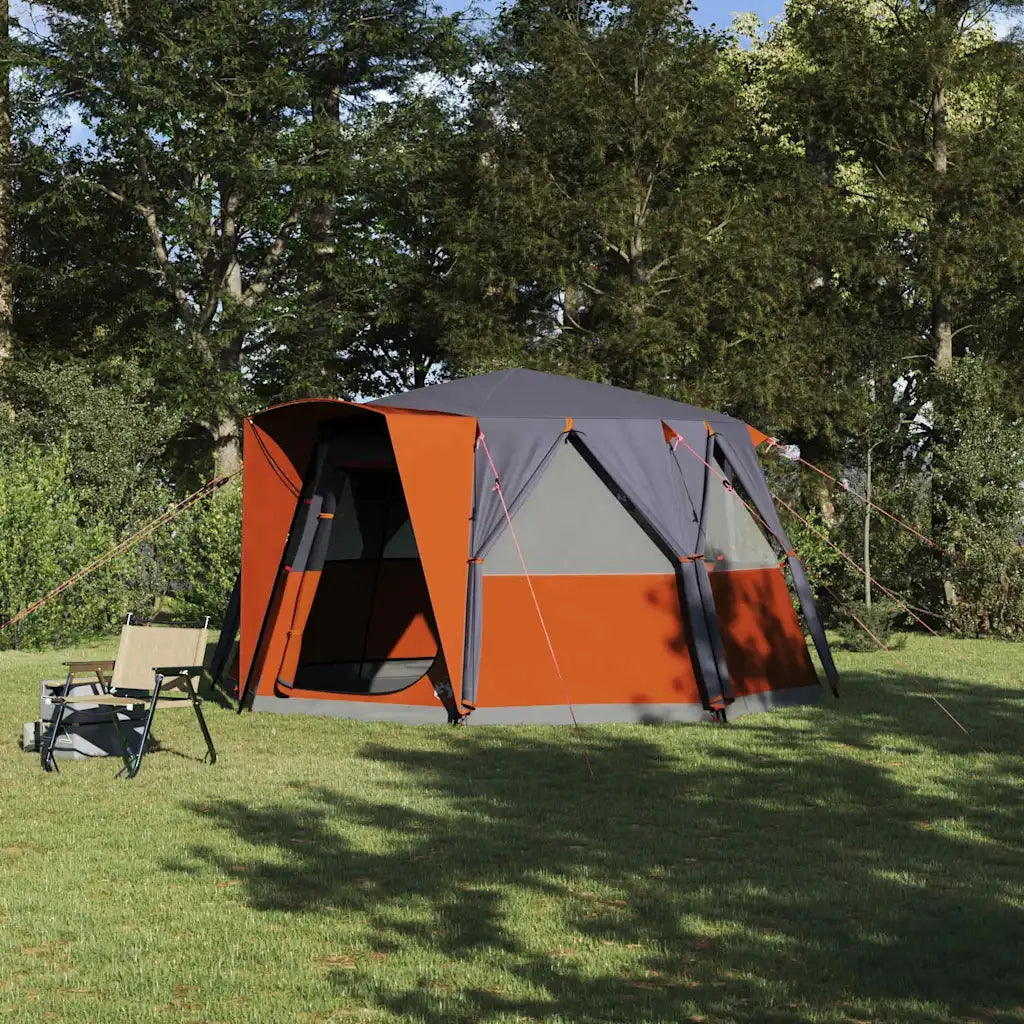 Tenda da cabina per 6 persone con tetto Grigio e arancione 42004025
