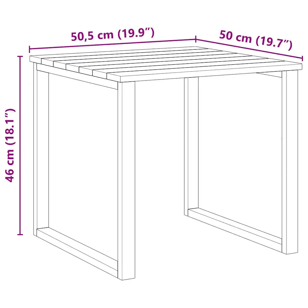 tavolo 3 pcs Naturale Legno di pino impregnato 42013040